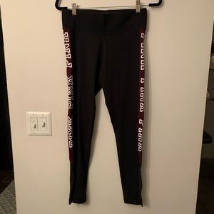 Black pink workout leggings